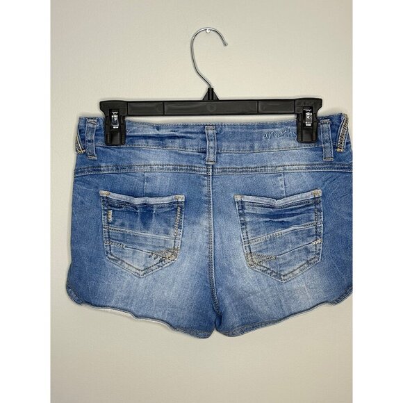 Body con jeans girl’s shorts size 5 light wash - Picture 2 of 9